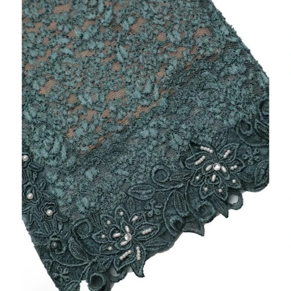 Boys Lie Rose Reverie x Yung Reaper Bottom Green Lace XS Pearl Flare Pant - Picture 6 of 13